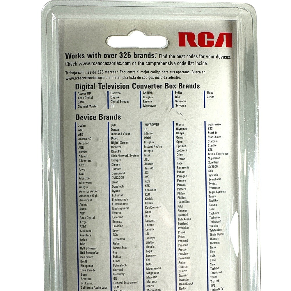 RCA Universal Remote Control 4 Devices Big Button TV DVD CBL SAT AUX RCR4258N - Picture 3 of 5